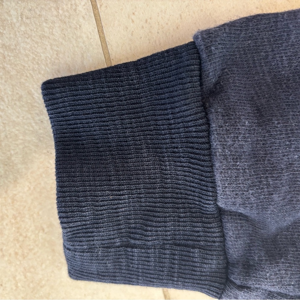 J. Crew Navy Blue Sweatshirt with Cream Horse Motif - Picture 5 of 5